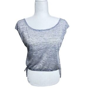 New Free People Movement Crop Tank with Open Back & Cap Sleeves Size XS
